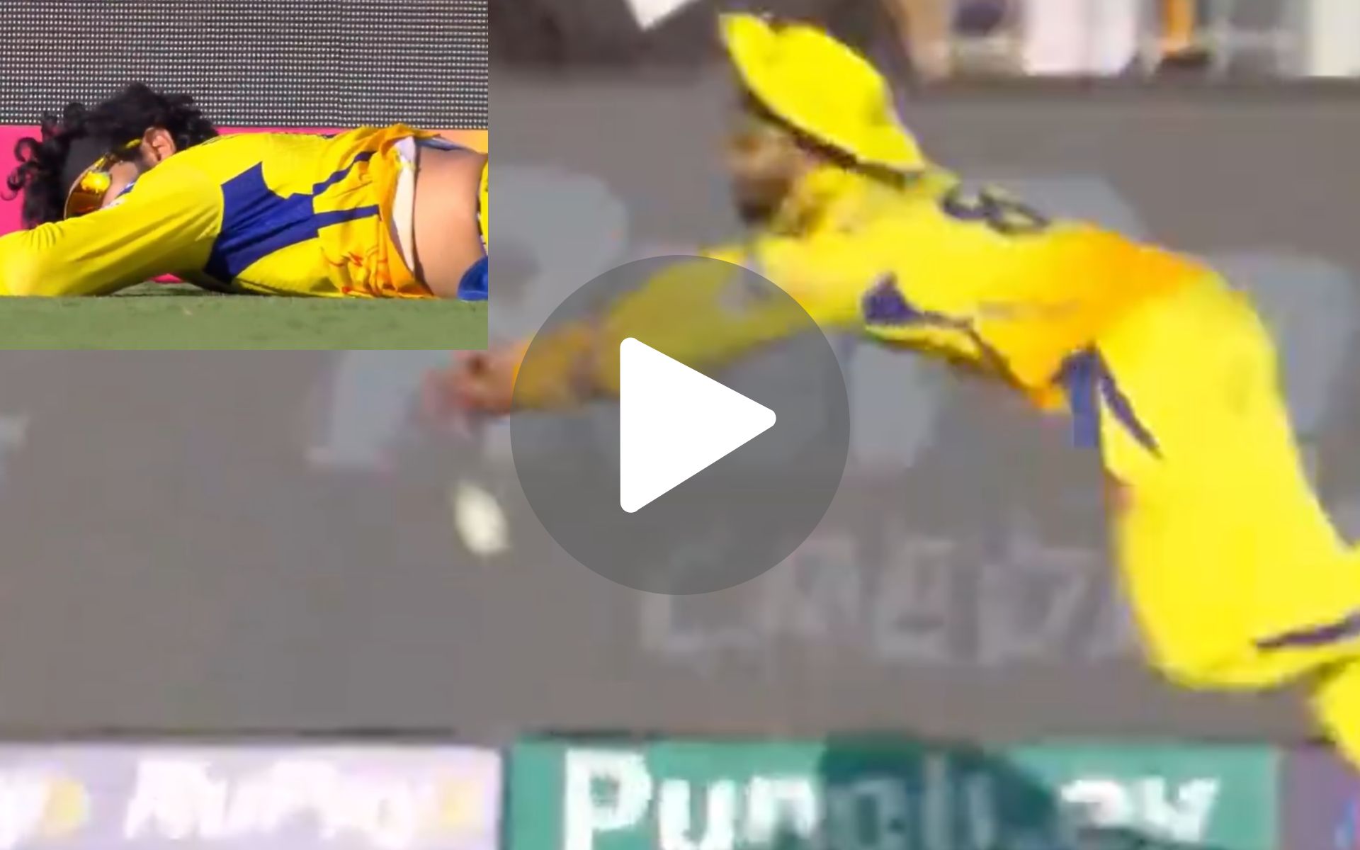 [Watch] Jadeja Fails To Grab Riyan Parag's Catch Despite A Flying Effort Near Boundary Line
